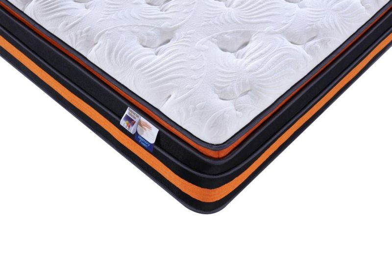 Pillow-Euro Top Full Size Memory Foam Rolling-up Pocket Spring Coil Mattress