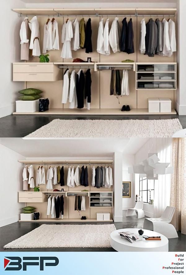 Morden Kitchen Bedroom Furniture Melamine Bedroom Wardrobe