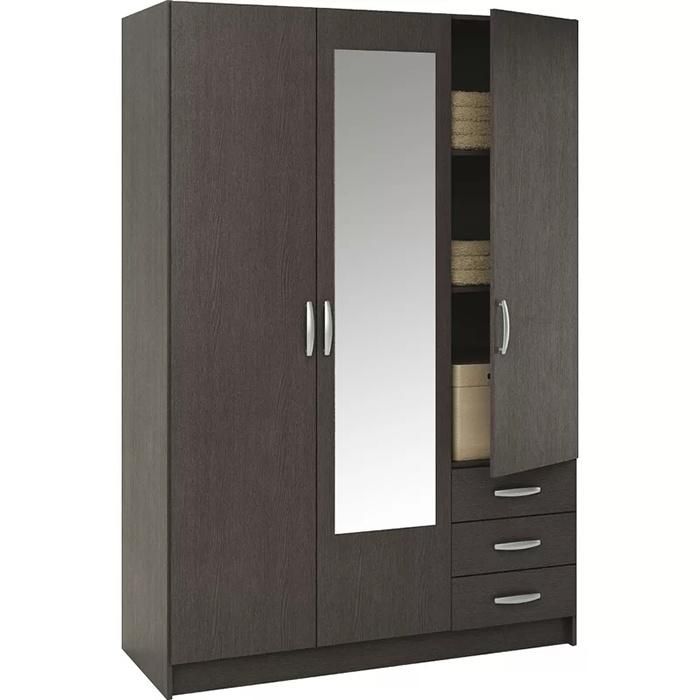 Hot Sales New Modern MDF Bedroom Furniture Wooden Wardrobe (HF-WF05261)