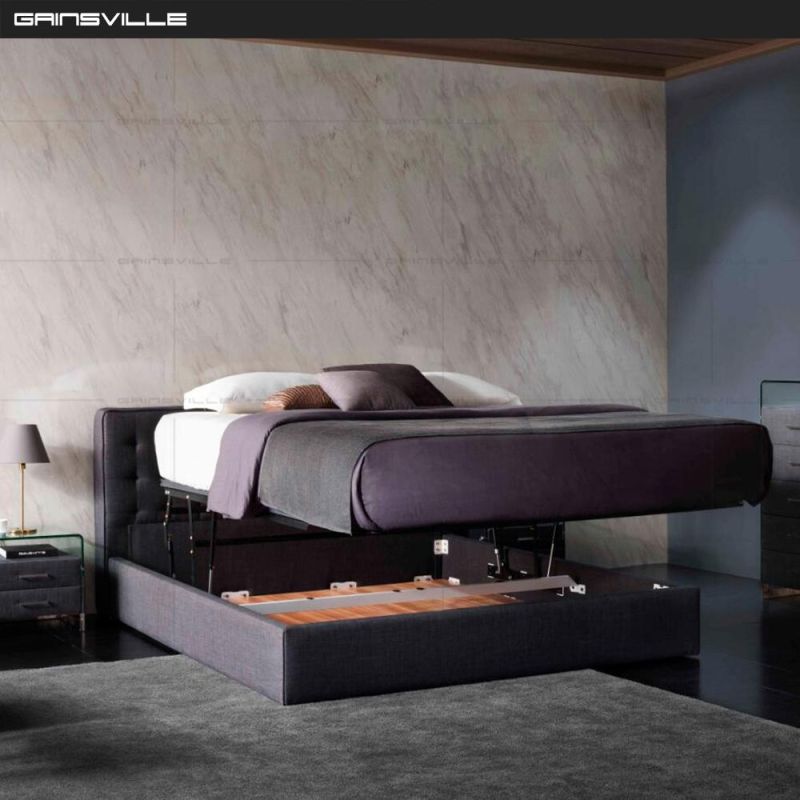 Storage Bed Home Furniture in Upholstered Functional Design Bedroom Sets