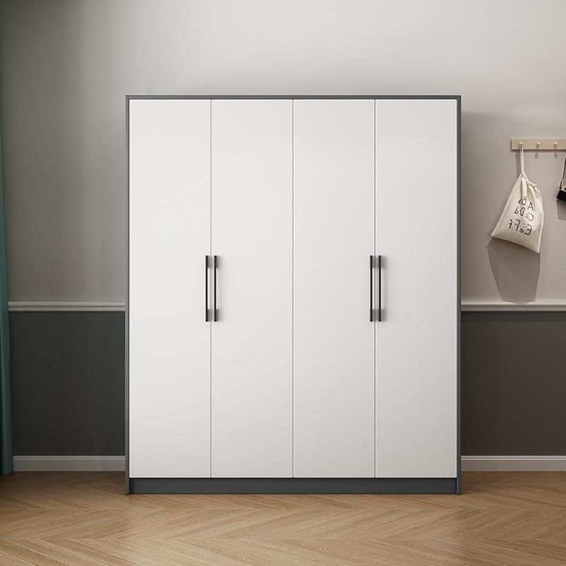 Custom Apartment Furniture, Paint-Free Board and Top Cabinet, Modern Minimalist Style 2/3/4 Door Wardrobe