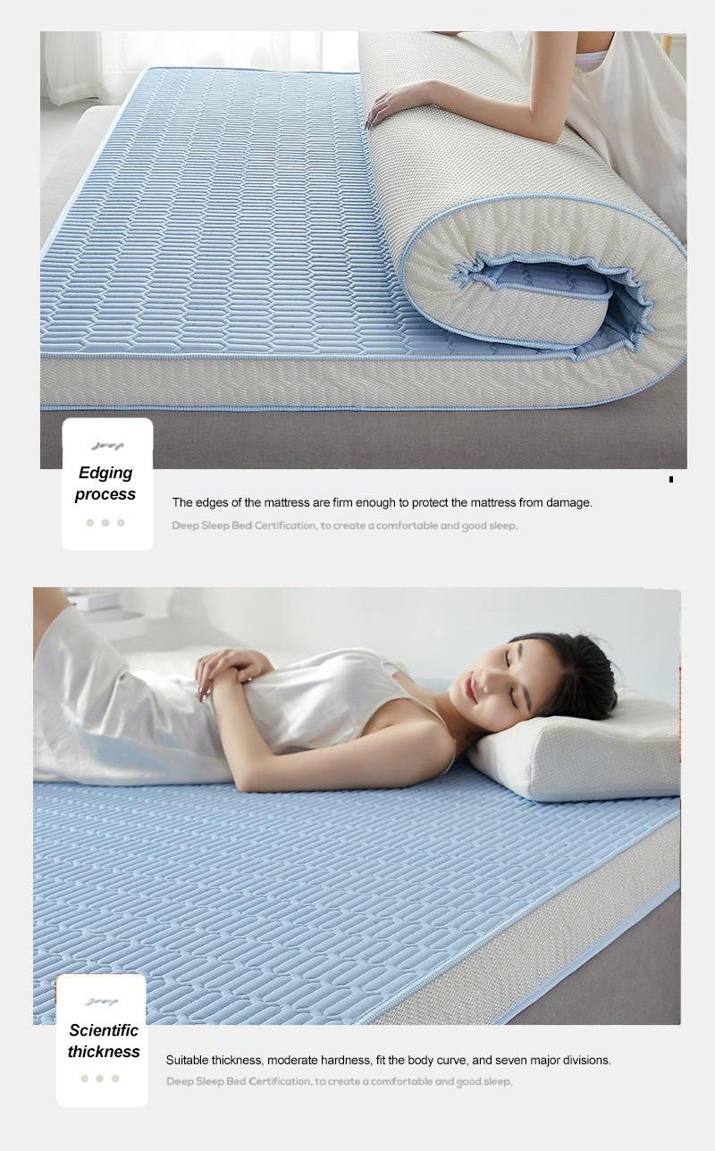 Dorm Bed Mattress Thick 10cm Easy to Carry Skin Friendly Latex Layer Twin