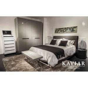 Kaviar Bedroom Furniture Bed with High Headboard (BD105)
