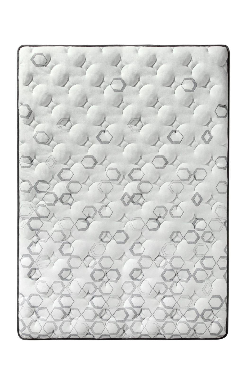 Modern Pillow Top Memory Foam and Natural Latex Spring Mattress Bed Room Furniture for Hotel and Home Queen Size