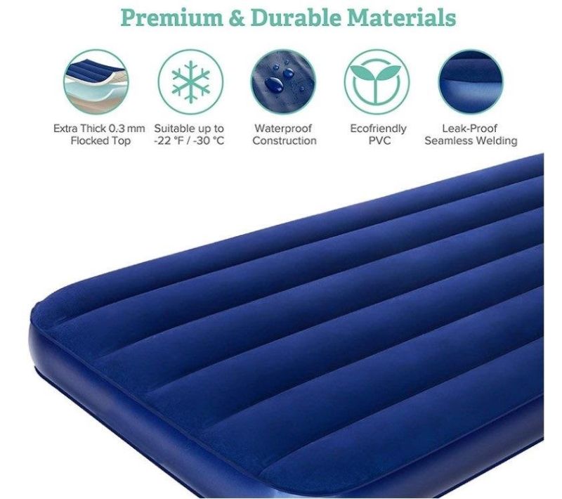 Folding Self-Inflating Air Mattress Sleeping Pad Camping Bed Mattress