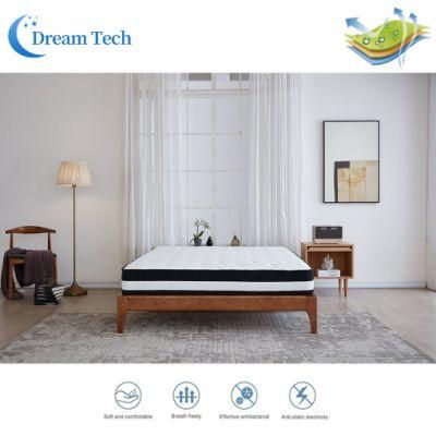 Wholesale Knitted Fabric Pillow Top Folding Sleep Well King Pocket Spring Mattress (LZN1613)