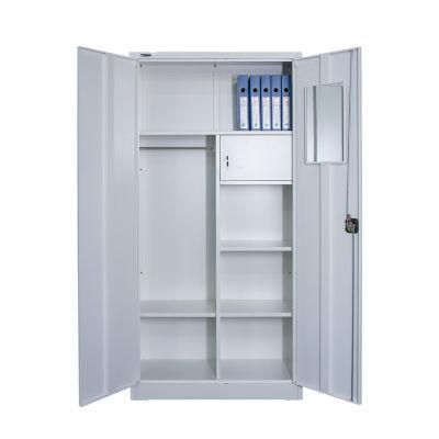 Steel 2 Door Wardrobe Locker Cabinet