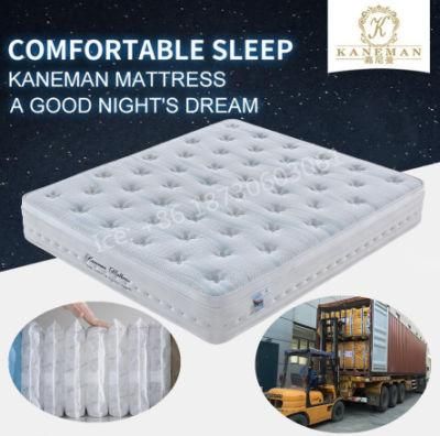 Flat Packed Firm Spring Mattress King Size Memory Foam Mattress