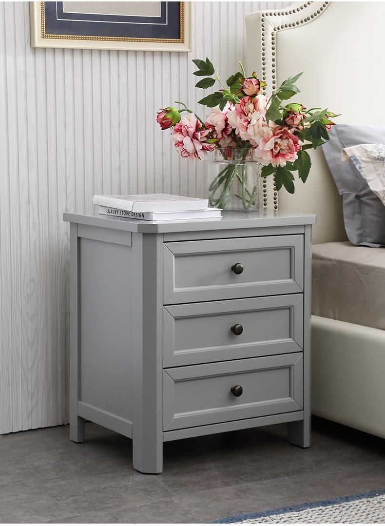 Furniture Modern Furniture Cabinet Living Room Furniture Home Furniture Bedroom Nightstand American Oak Mini Narrow Cabinet Blue All Solid Wood Bedside Table