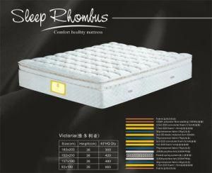 Victoria Foam Pocket Coil Spring Mattress, Convoluted Foam Hotel Mattress Rh098