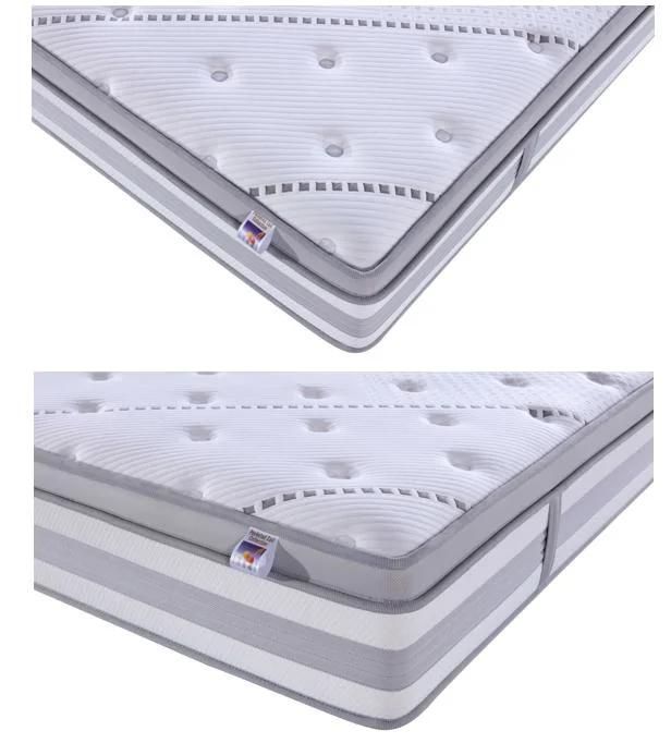 Concise Knitted Fabric Home Furniture Hotel Bed Soft Foam Pocket Spring Mattress