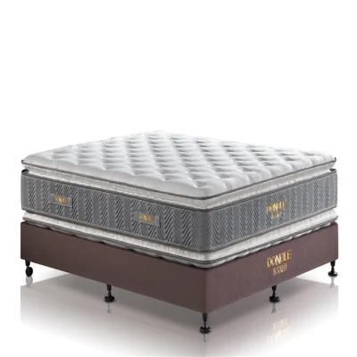 Top Level Latex Euro Pillow Top Pocket Spring Mattress