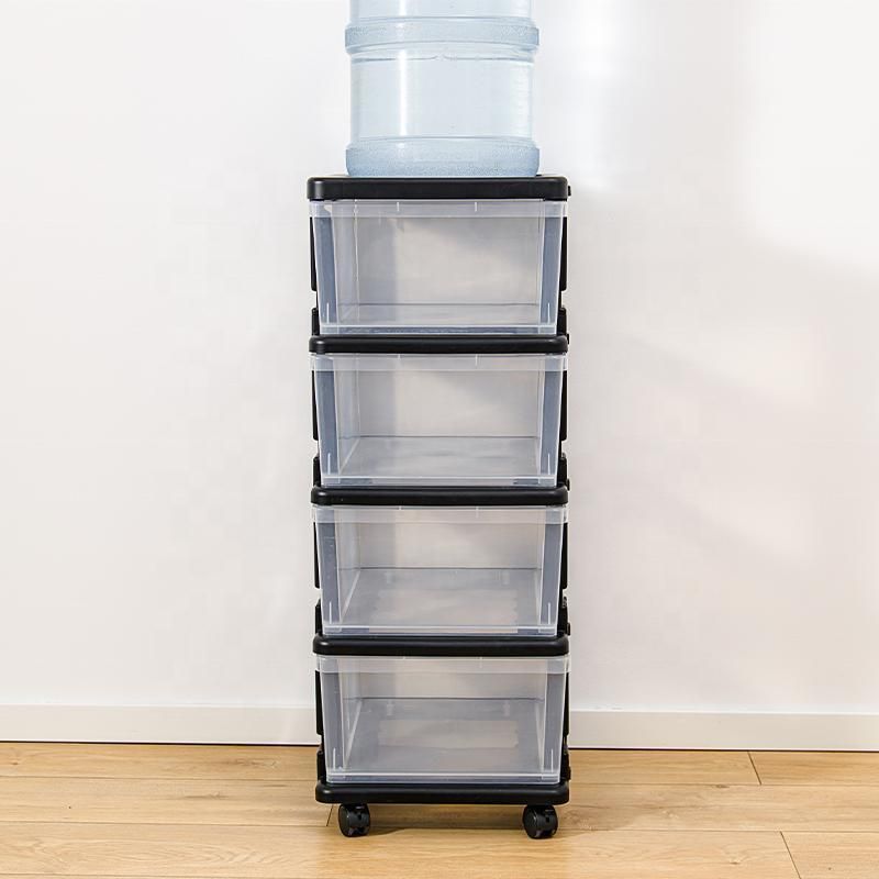 3~5 Layers Transparent Plastic Drawer Organizers
