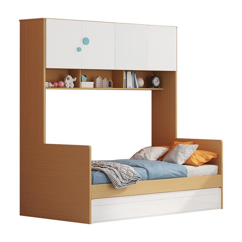 Solid Poplar Wood Beech Wood Storage Bed