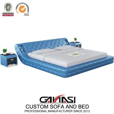 Blur Color Senior Kids Queen Size Beds for Bedroom
