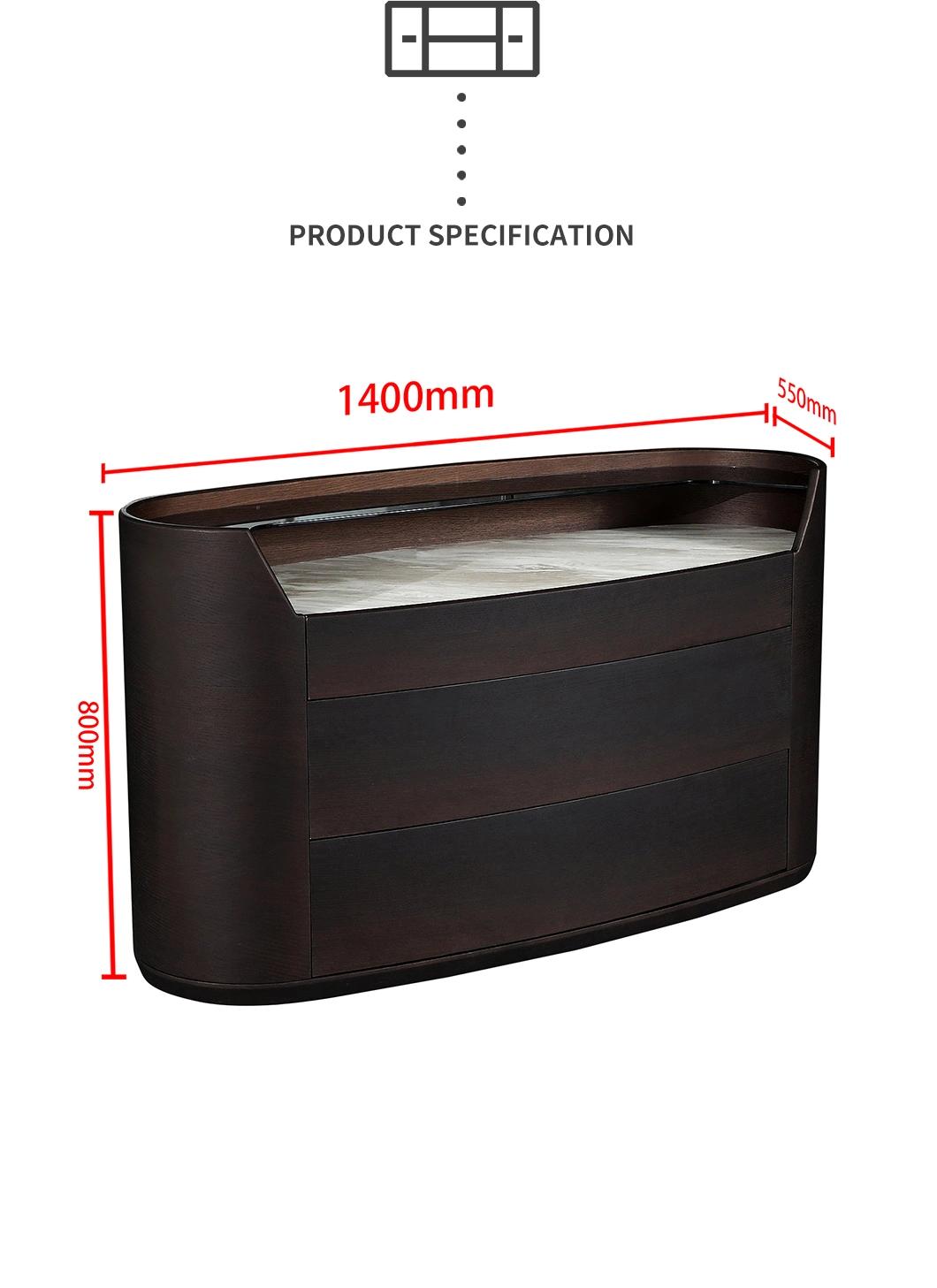 Modern Design Home Furniture Storage Cabinet Hotel Restaurant Dining Room 2 3 4 Drawer Wooden Storage Sideboard Cabinet