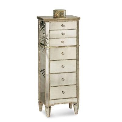 Low Price Brand Durable Hot Sale Modern Mirrored 5 Drawers Tallboy