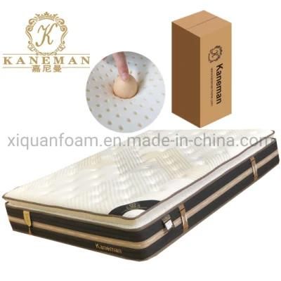 Rest Well Pillow Top Latex Spring Mattress Custom Hotel Mattress in a Box