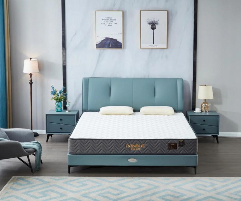Queen Size Memory Foam Compressed Wholesale Double Pocket Spring Bed Mattress
