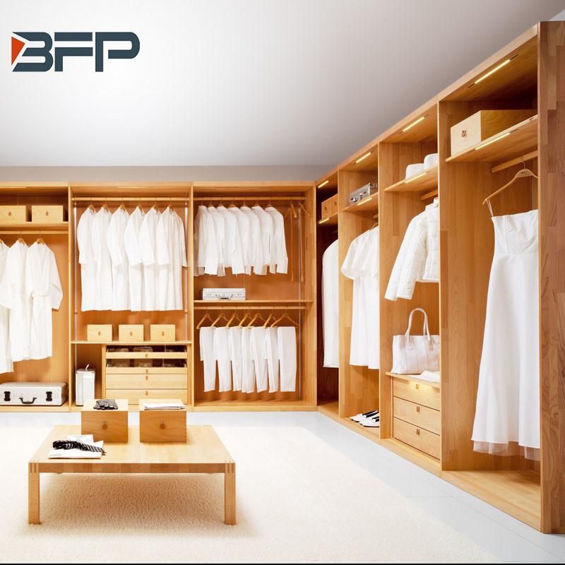 Modern Style Solid Wood Bedroom Armoire Wardrobe