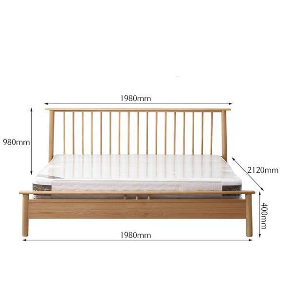 Simple Windsor Bed Solid Wood Bedroom Bed Princess Bed