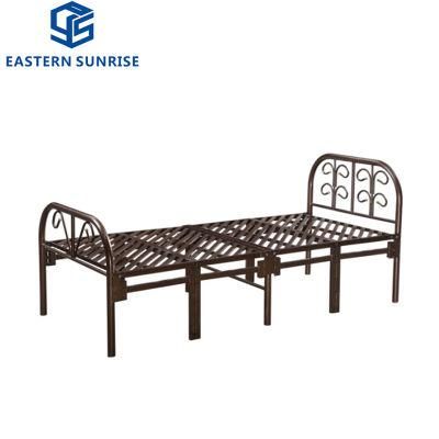 China Supply Durable Children Metal Folding Bed for Sale