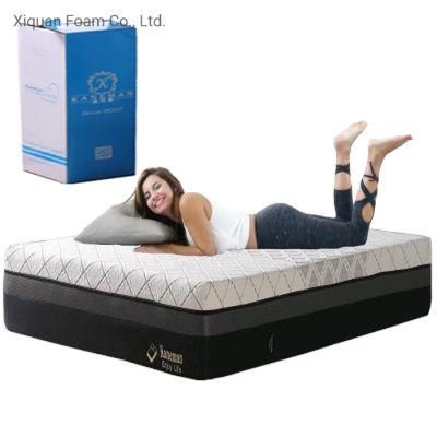 Cool Gel Memory Foam Mattress Fold Compress in a Box Queen and King