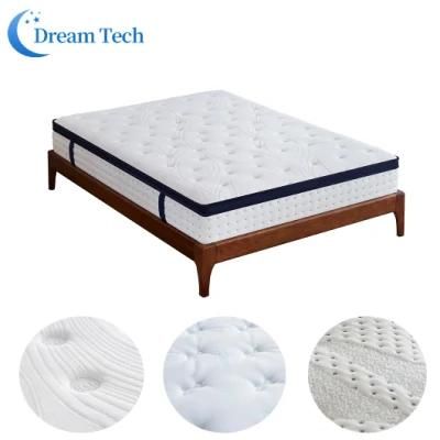 Wear Resistant Skin Adaptation Non Toxic Pocket Double Spring Mattress