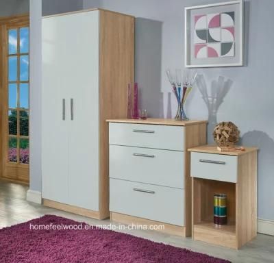 Wonderful Wooden Home Wardrobe Bedroom Furniture Set (HF-WC34)