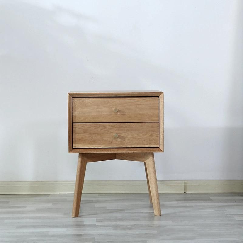 Solid Wood Nordic Bedside Cabinet 0057