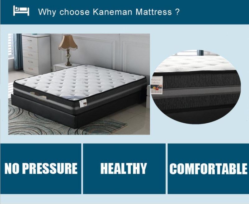Custom King Size Mattress Pocket Spring Mattress in a Box