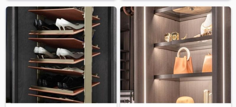 Guang Dong Foshan Fashionable Modern Open Walk-in Closet Wardrobe Custom Made