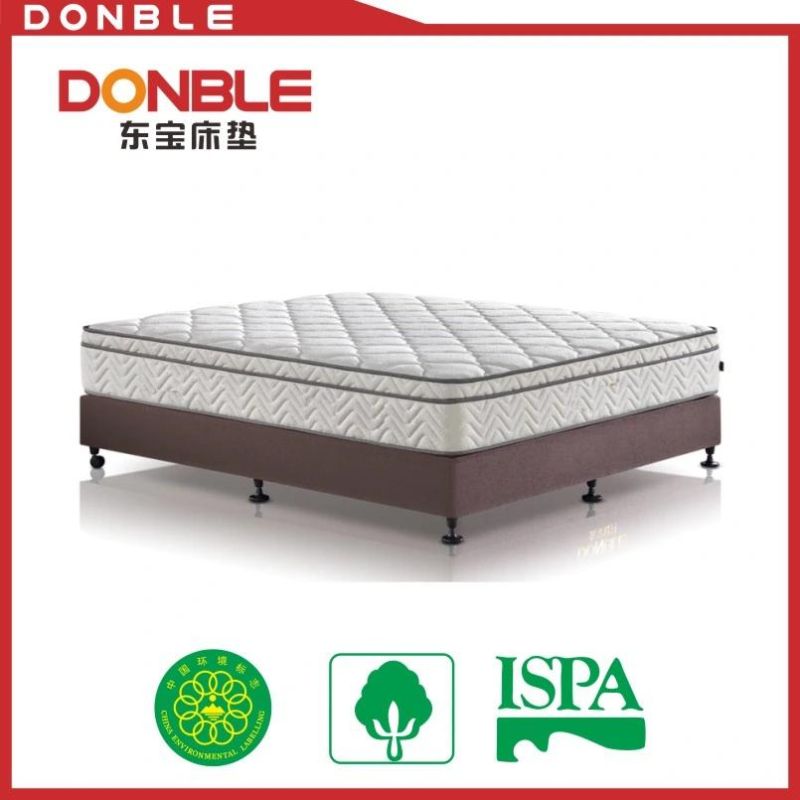 Wholesale Price Euro Queen King Size Compressed Pillow Top Latex Foam Spring Mattress