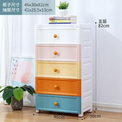 46b5 High Quality Home Durable Multilayer Plastic Drawer Storage Cabinet
