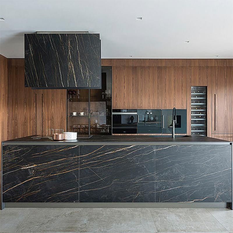 Economical Partical Board with Brown Wood Melamine Door Caibinet