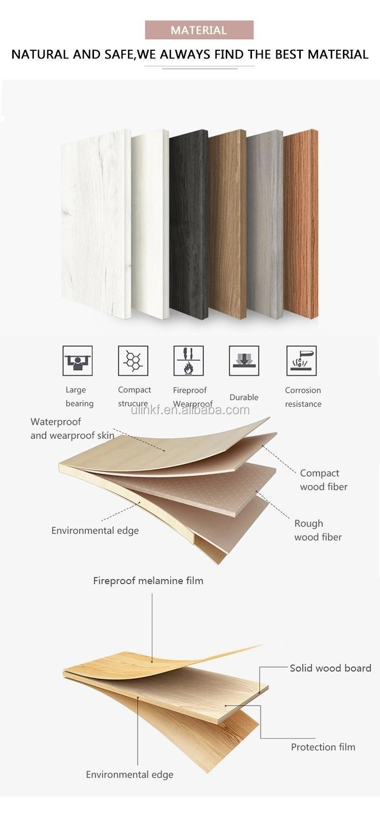 Wholesale Factory Sliding Door MDF Closet Wooden Wardrobe