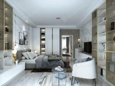 Chinese Custom MDF Solid Wood Furniture Wardrobe Modern Kitchen Cabinet