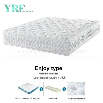 Resort Hotel Bedroom Latex Mattress Spring Compressed for Single Bed