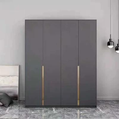 Modern Blue Double Door Matte Wardrobe