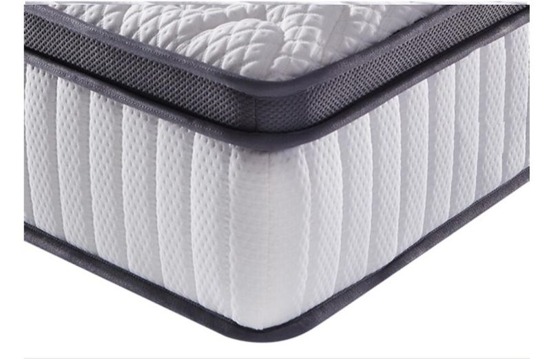 Silver Knitted Fabric New Latex Mattress Set/Spring Mattress Furniture