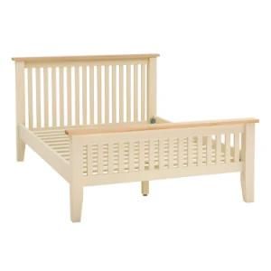 Wooden Bedroom Furniture Solid Wood Painted King Size Bed
