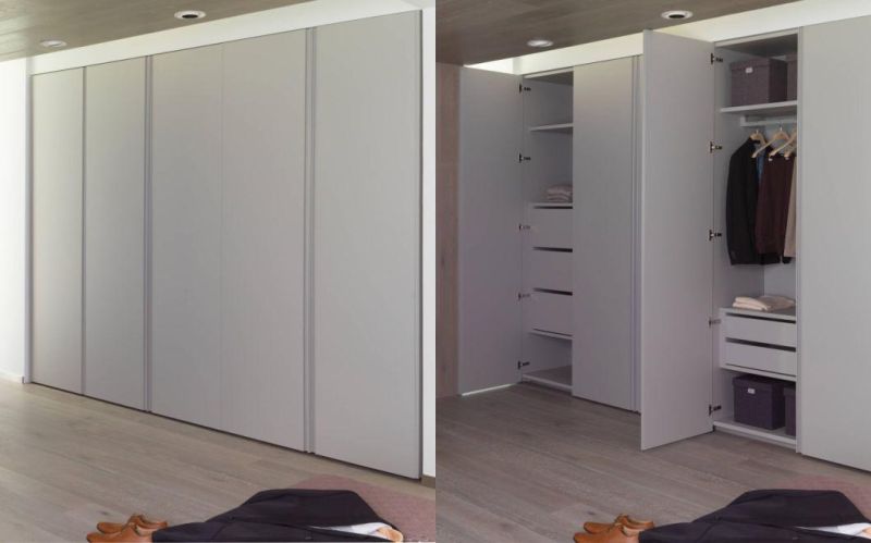 China Factory Outlet White Lacquer Melamine Board Big Lots Wardrobe