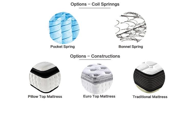 2020 New Style Popular Custom Size Roll up Bedroom Pocket Spring Memory Foam Mattress in a Box King Bed