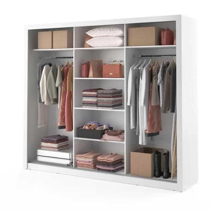 Wholesale Sliding Door Cloth Closet Wardrobe for Bedroom Furniture