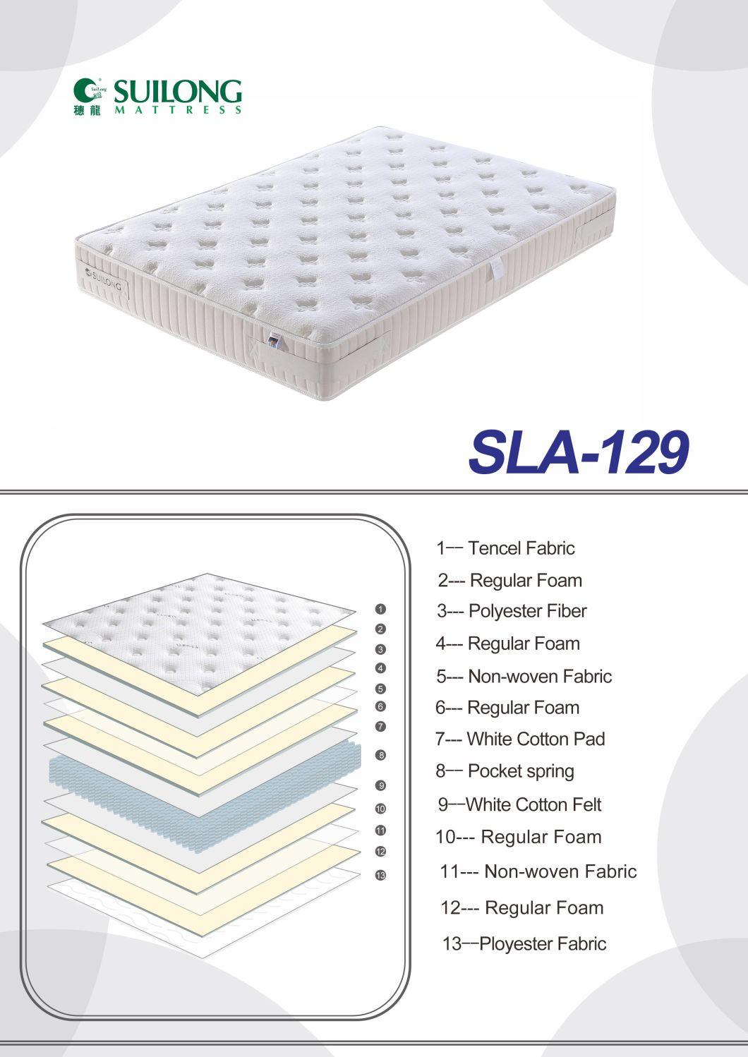 Elegant Tight Top Five Star Hotel Pocket Spring Mattress