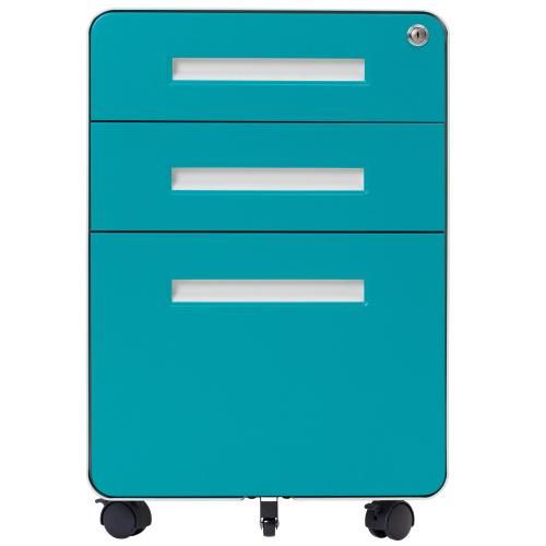 Factory Direct Selling Steel Three Drawer Mobile File Cabinet Pedestal Office Equipment