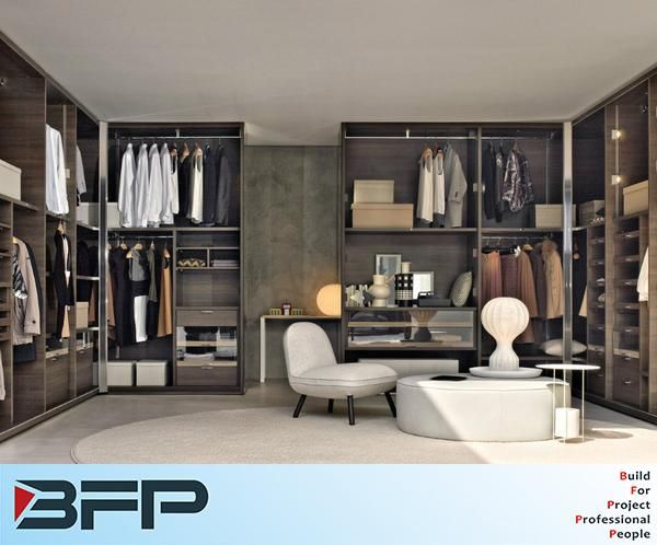 Modern Wardrobe Customized Bedroom Robe Walk in Closet
