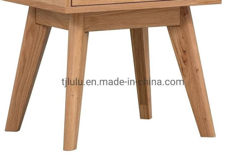 Wholesales Wooden Bedroom Nightstand Sideboard Living Room Storage Cabinet with Drawer Wood Bedside Cabinet