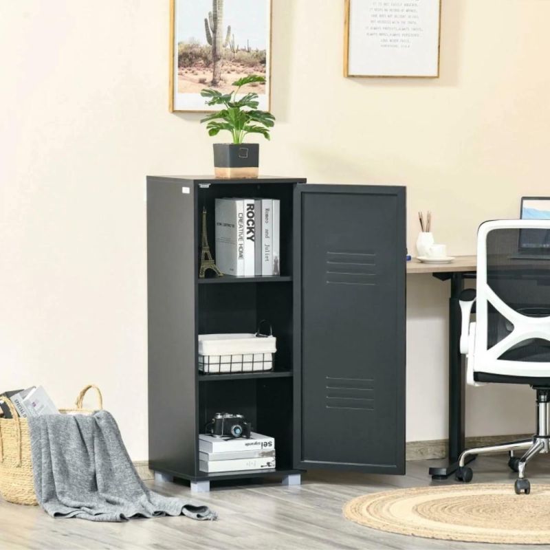 Hot Sale Home Office Gym Single Door Metal Locker Steel Filing Cabinets with Shelf