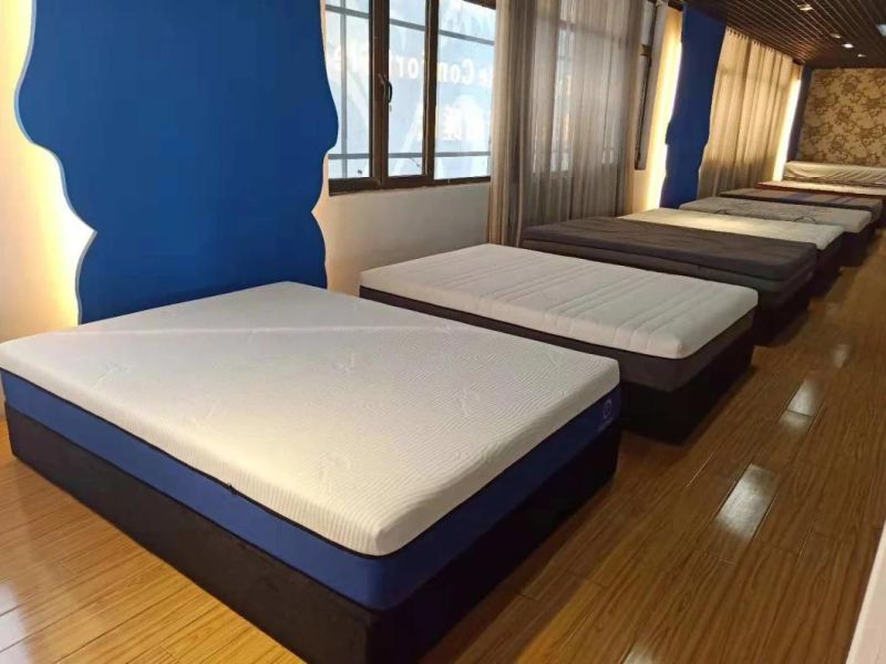 10 Inch Luxury Latex Cool Gel Memory Foam Mattress Roll in Color Box